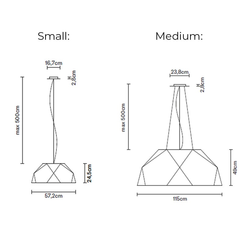 Specification Image for Fabbian Crio Pendant