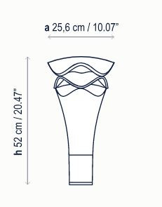 Specification Image for Bover Cornet B52 LED Bollard