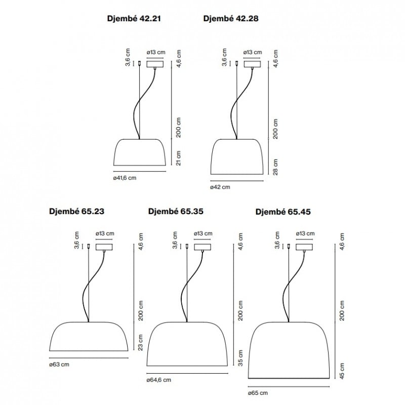 Marset Djembe LED Pendant spec