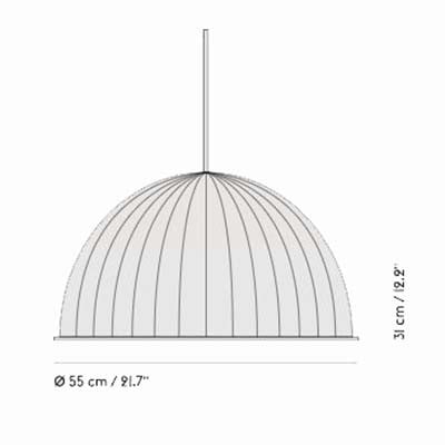 Specification image for Muuto Under The Bell 55cm Pendant