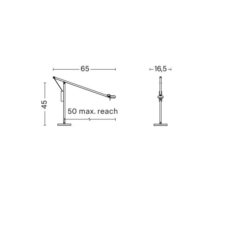 HAY Fifty-Fifty LED Table Lamp specification