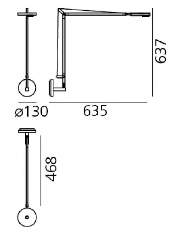 Specification image for Artemide Demetra Professional Wall light LED 