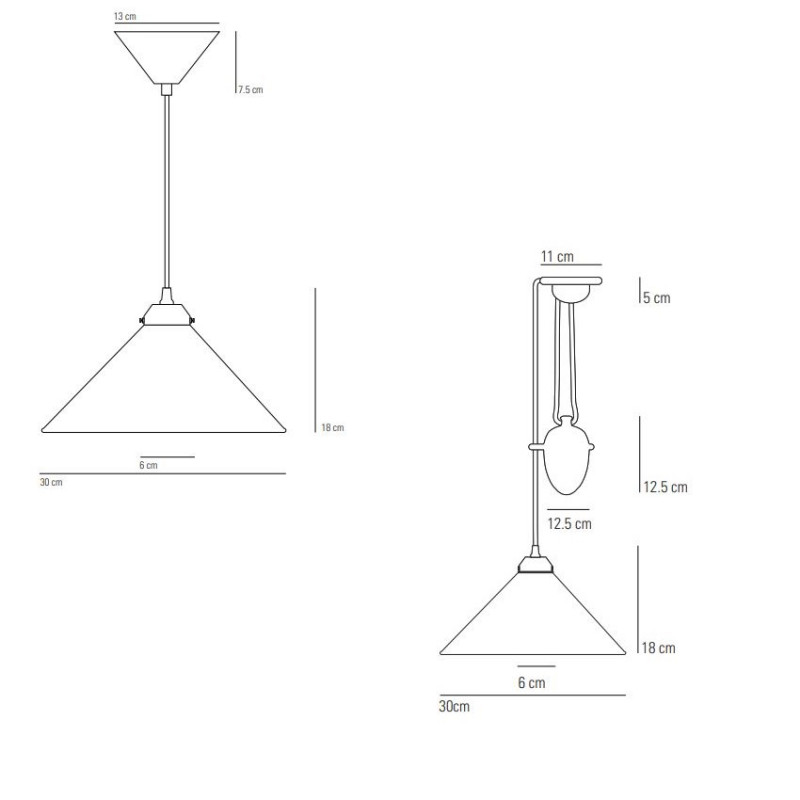 Original BTC Coolie Pendant Light Specification