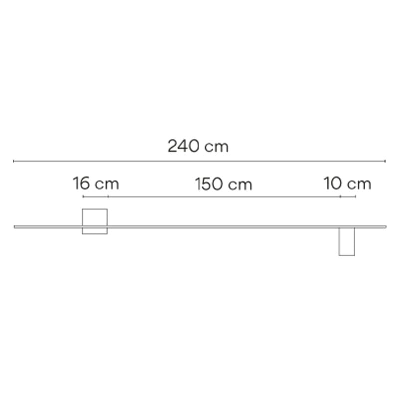 Specification Image for Vibia Structural 2612 LED Wall Light