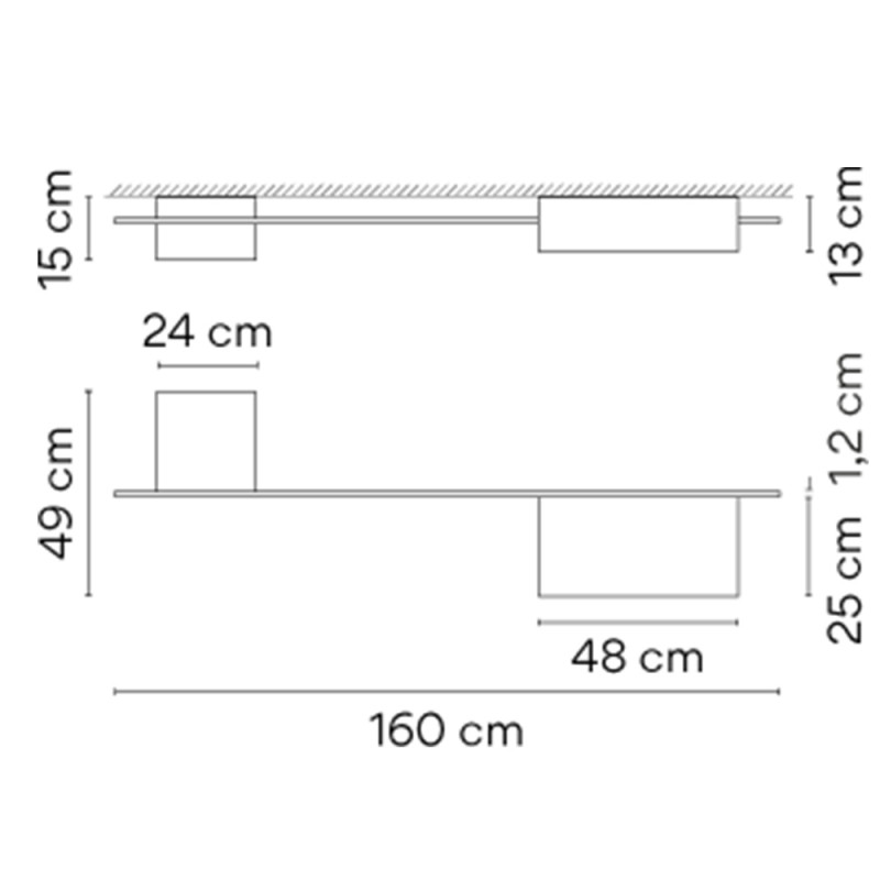 Specification Image for Vibia Structural 2642 LED Ceiling Light