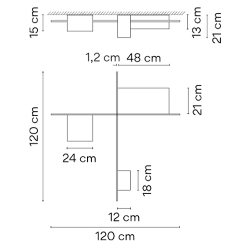 Specification Image for Vibia Structural 2645 LED Ceiling Light