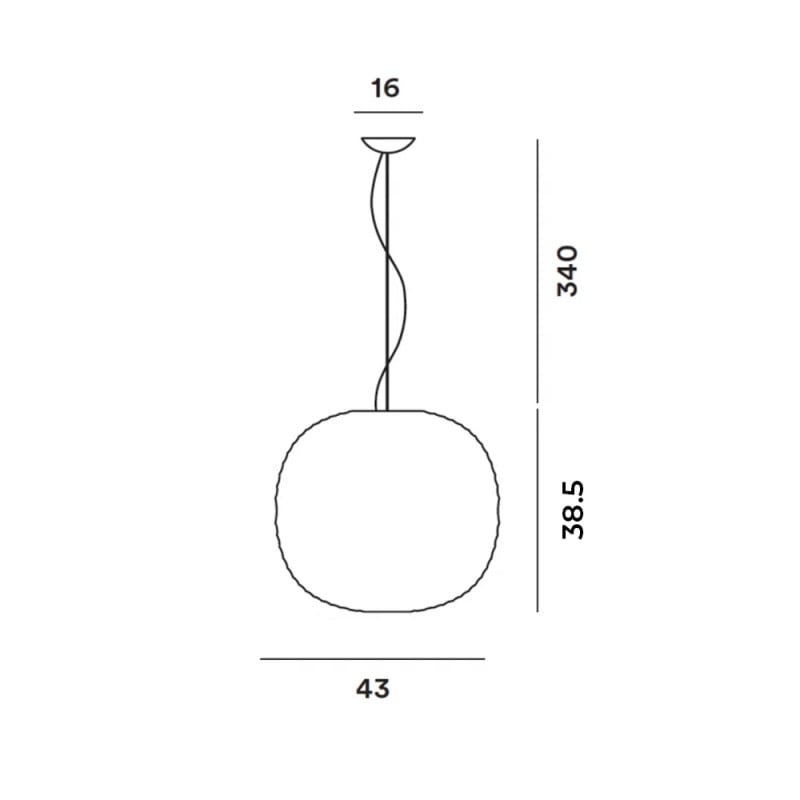 Specification image for Foscarini Gem Pendant 