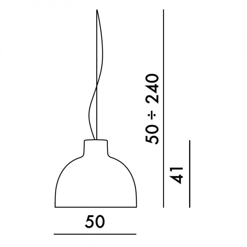 Specification image for Kartell Bellissima Pendant