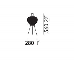 Specification Image for vitra Akari 3A Lamp