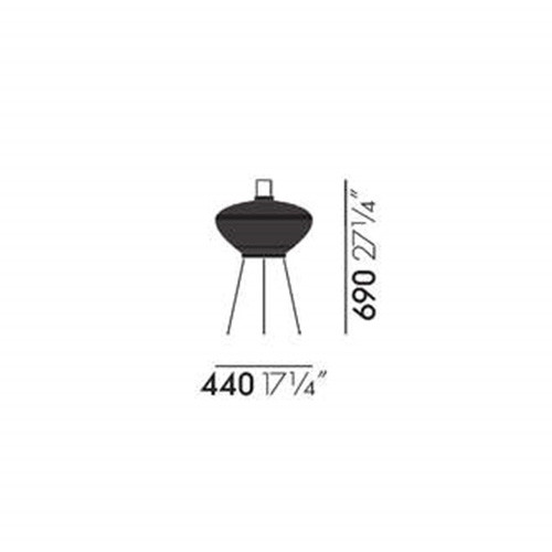 Specification Image for 9AD Table and Floor Lamp