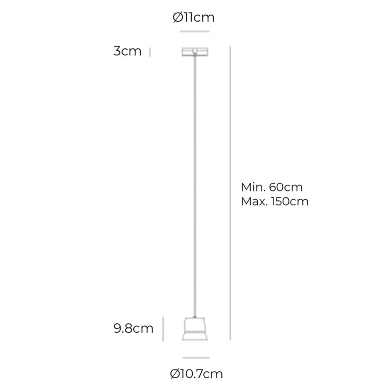 Specification Image for Artemide Gio Light LED Suspension