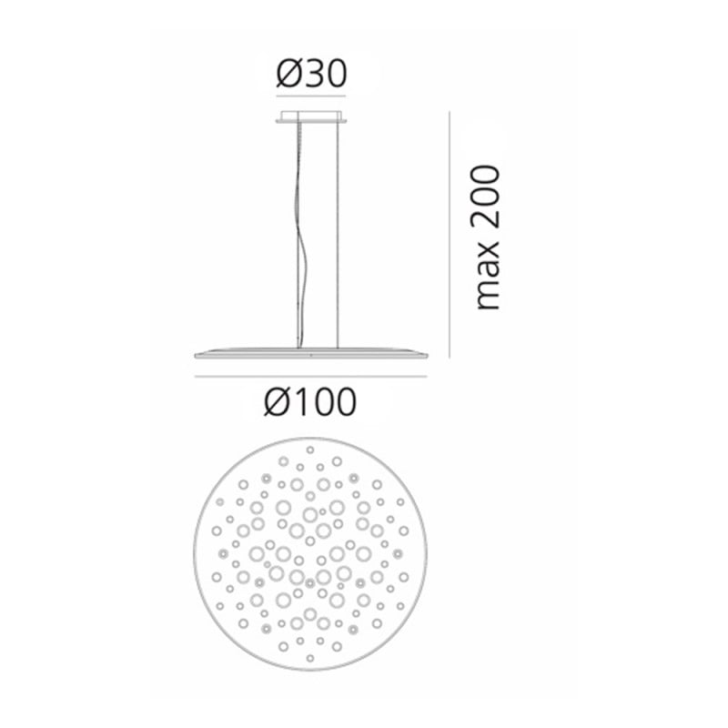 Specification image for Artemide Silent Field 2.0 Direct + Indirect Light LED