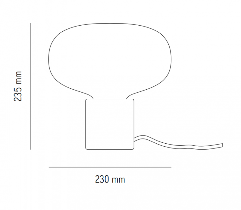 Specification Image for New Works Karl Johan LED Table Lamp