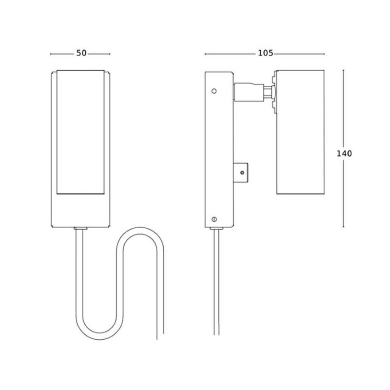 Specification Image for Orsjo Puck Wall Light