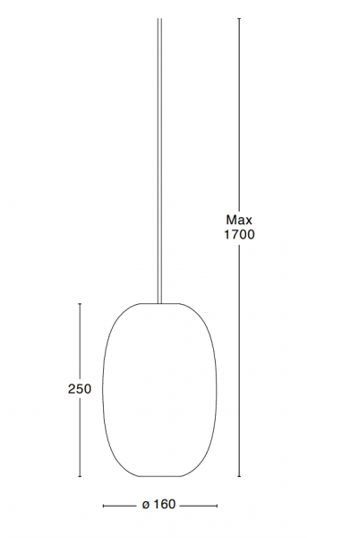 Specification Image for Pebble Elongated Suspension