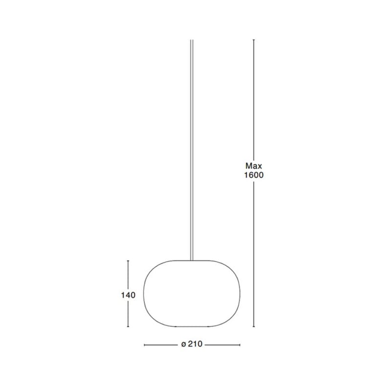 Specification Image for Pebble Plumb Suspension Light