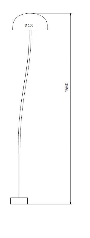 Specification image for Curve large floor lamp