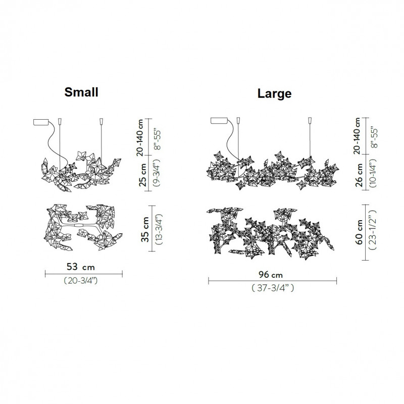 Specification image for Slamp Hanami Suspension