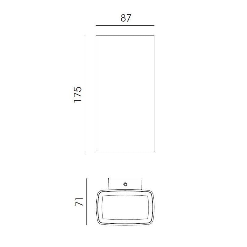 Specification image for Flos Climber 87 Up & Down LED Wall Light