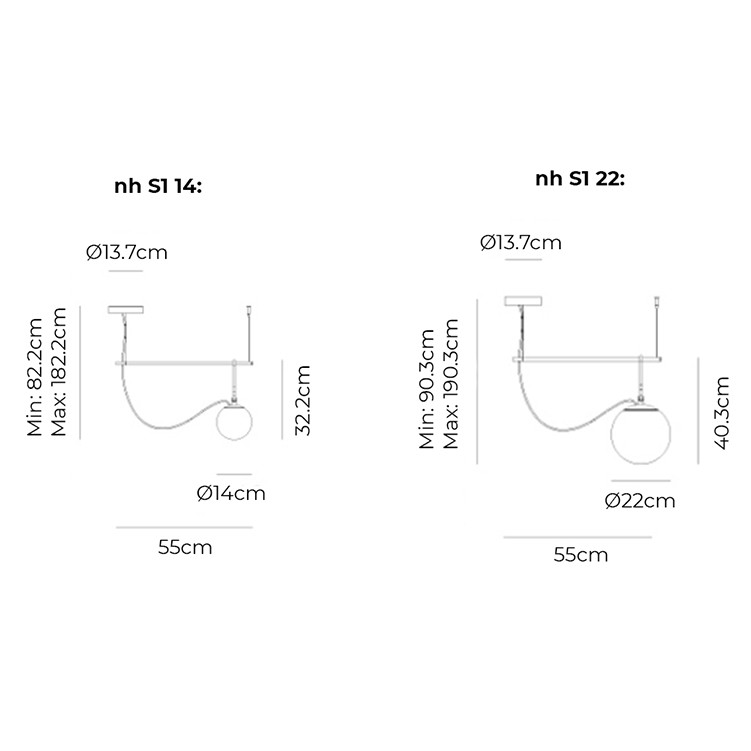 Specification Image for Artemide nh S1 Suspension