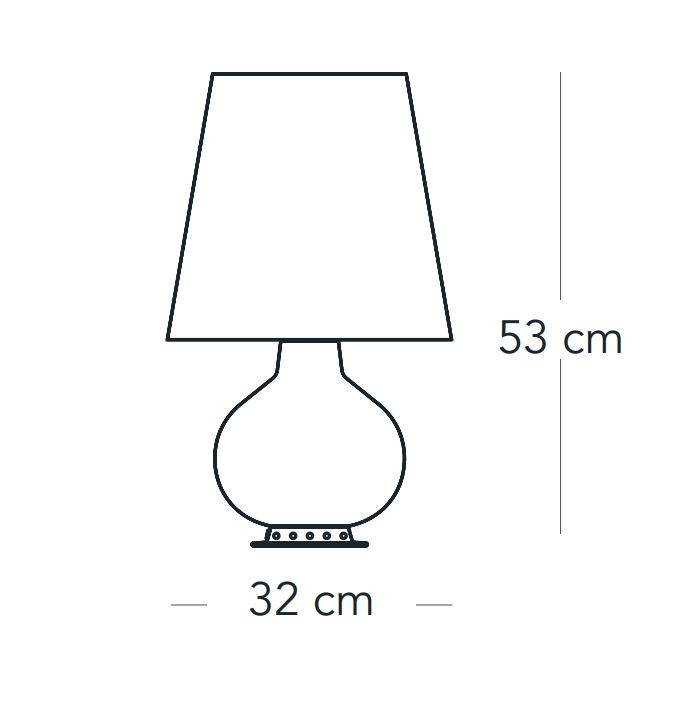 Specification image for Fontana Arte Fontana Medium Table Lamp