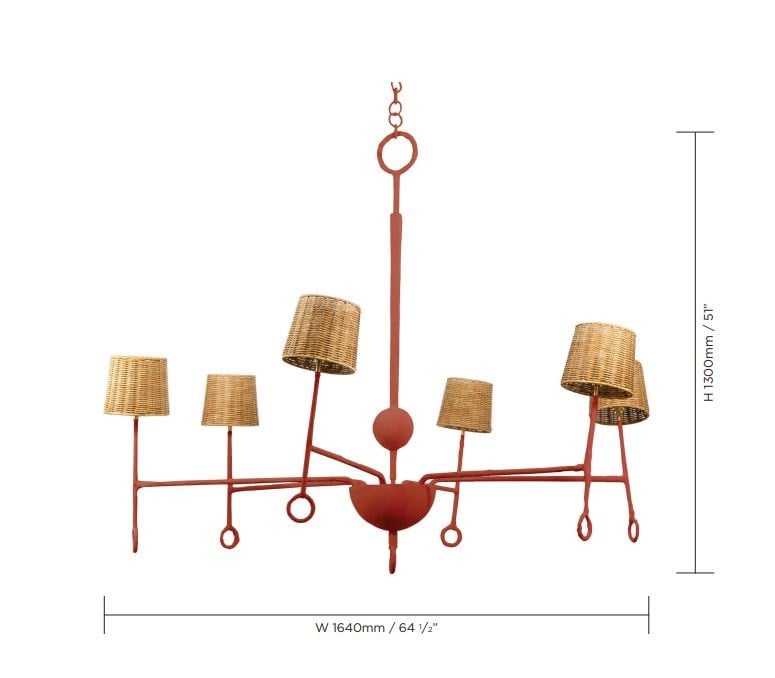 Specification image for Romana Crawford Chandelier