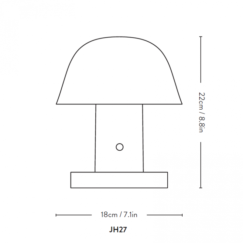 &Tradition Setago Table Lamp Specification