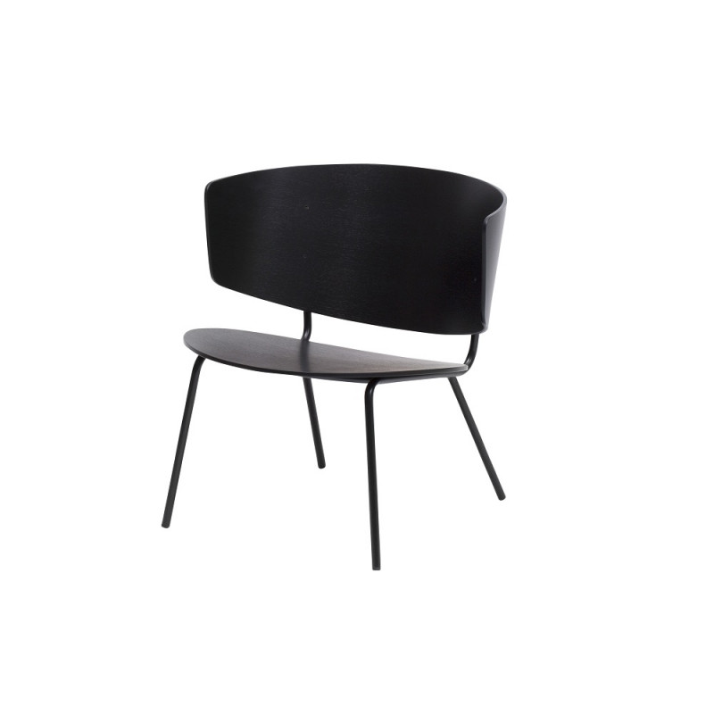 ferm LIVING Herman Lounge Chair in black