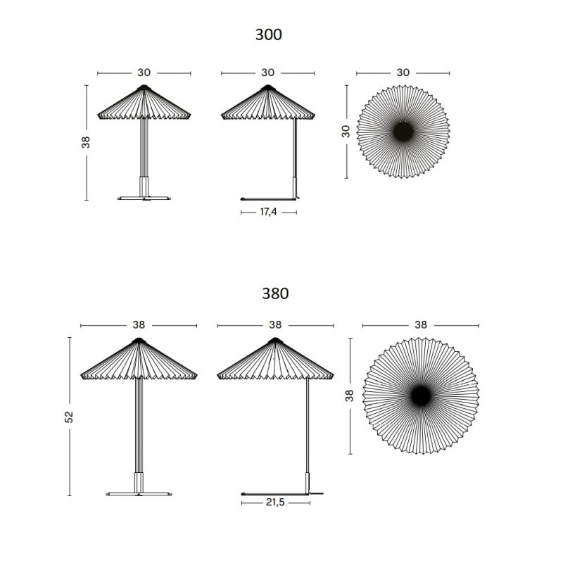 HAY Matin LED Table Lamp Specification