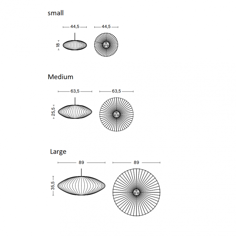 HAY Nelson Saucer Bubble Pendant Specification