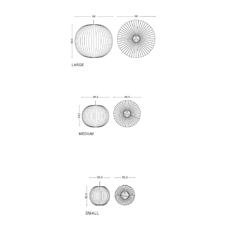 HAY Nelson Ball Bubble Pendant Specification