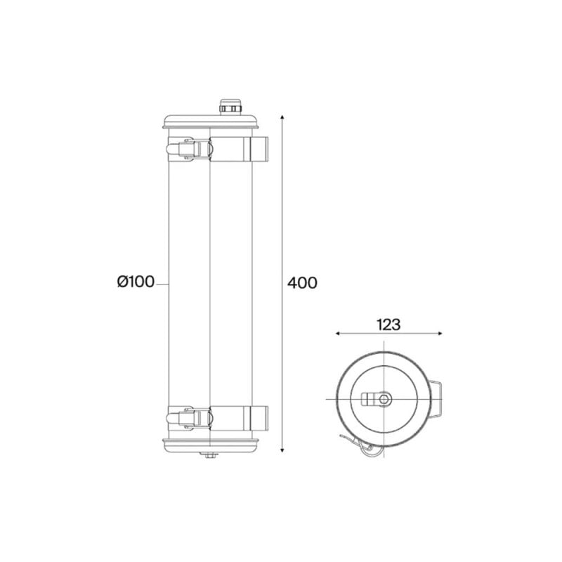 Specification Image for Nilak Portable LED Wall Light