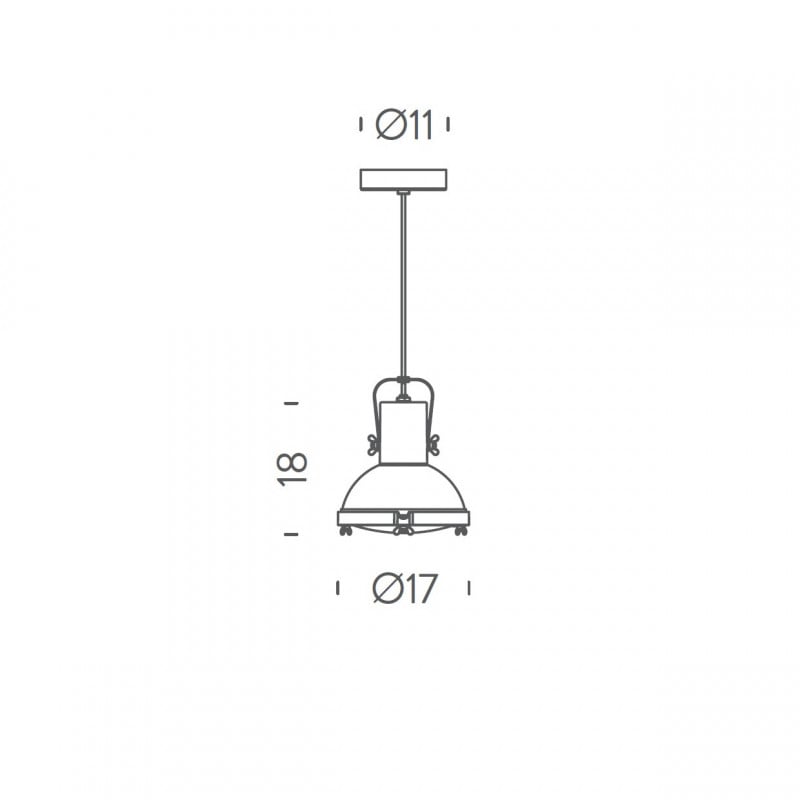 Specification image for Nemo Lighting Projecteur 165 Pendant Light 