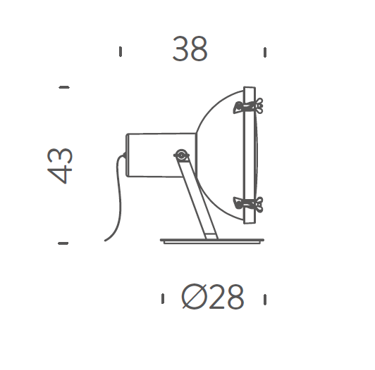 Specification image for Nemo Lighting Projecteur 365 Floor Lamp