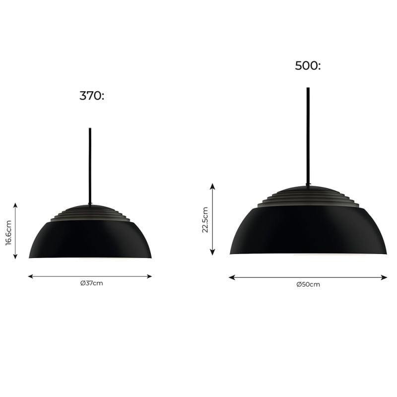 Specification Image for Louis Poulsen AJ Royal LED Pendant Light