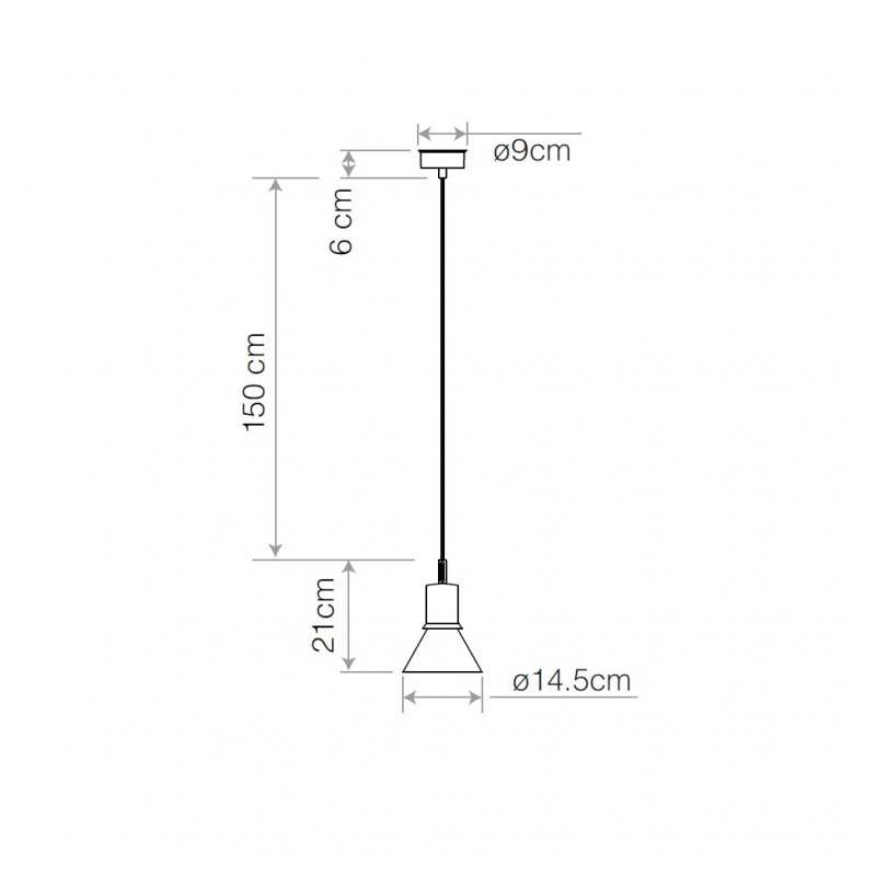 Specification image for Anglepoise Type 80 Pendant 