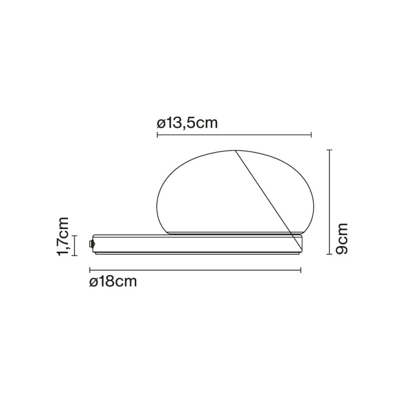 Specification Image for Marset Bolita LED Table Lamp