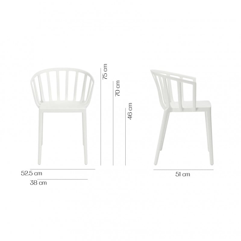 Specification image for Kartell Venice Chair