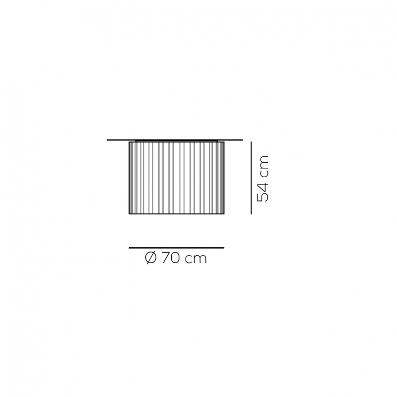 Specification image for Axolight Skirt Ceiling Light