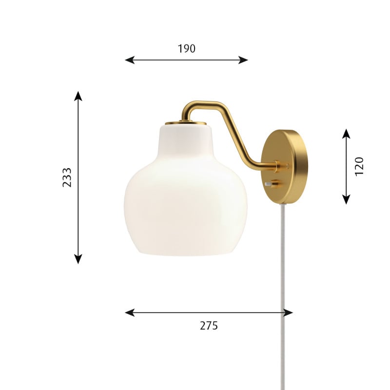 Specification image for Louis Poulsen VL Ring Crown Wall Light