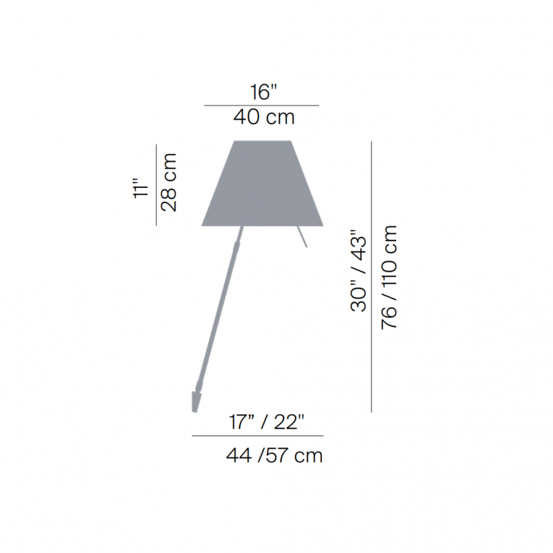 Specification Image for Costanza Telescopic Wall Light