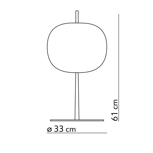 Specification image for KDLN Kushi XL Table Lamp