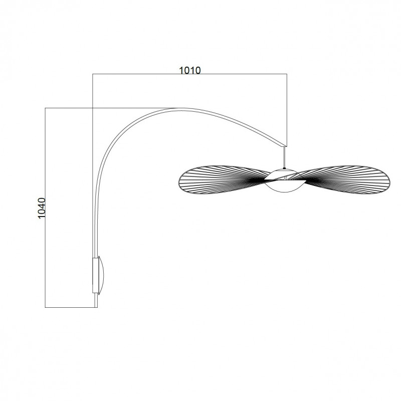 Specification image for Petite Friture Vertigo Nova LED Wall Light