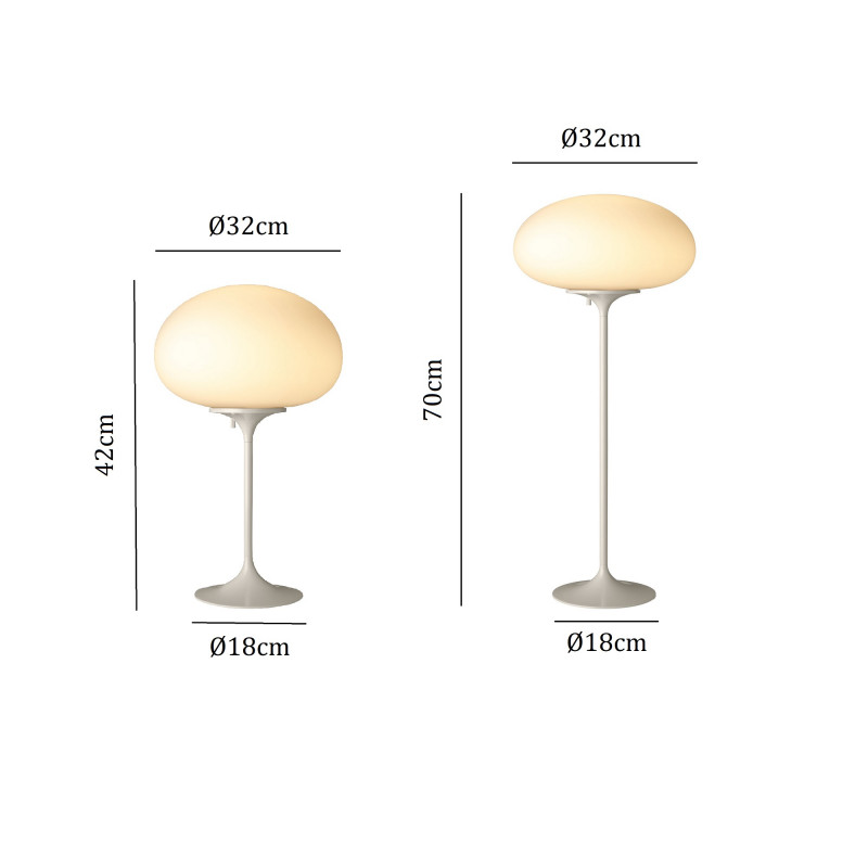 Specification image for Gubi Stemlite Table Lamp