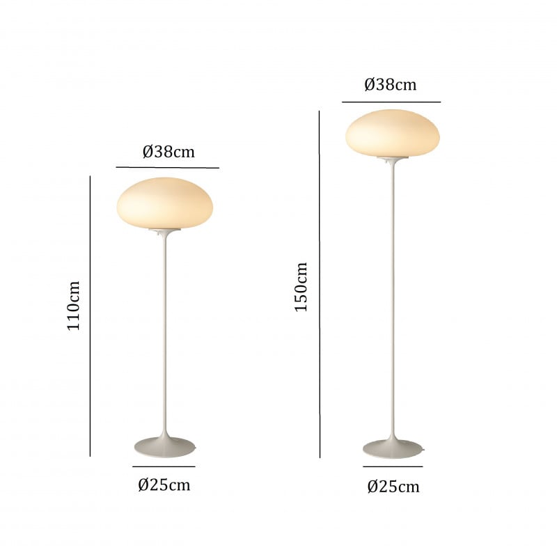 Specification image for Gubi Stemlite Floor Lamp