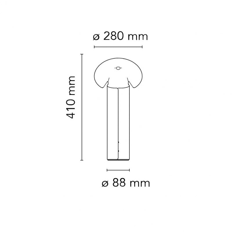 Specification image for Flos Chiara Table Lamp