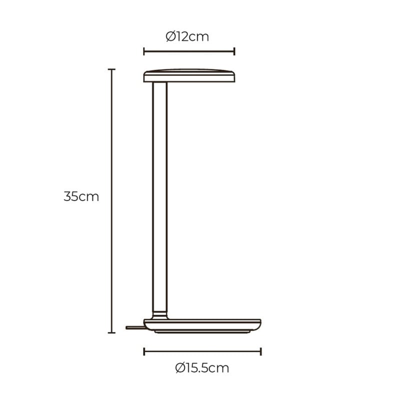 Specification Image for Flos Oblique LED Table Lamp