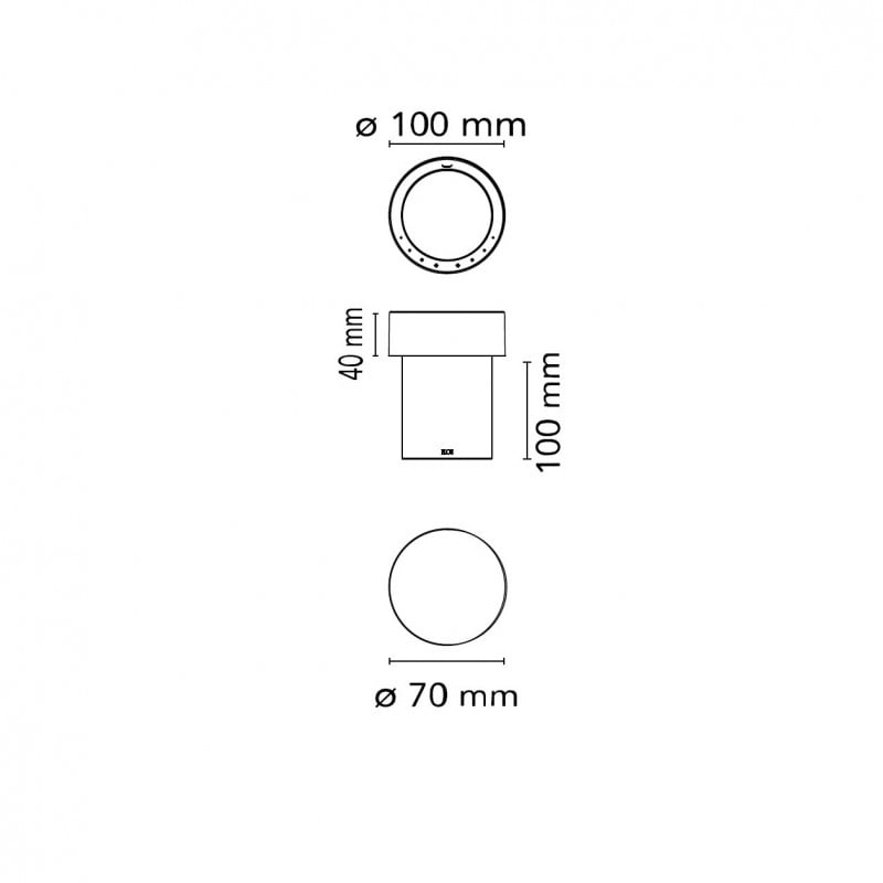 Specification image for Flos Last Order LED Portable Lamp