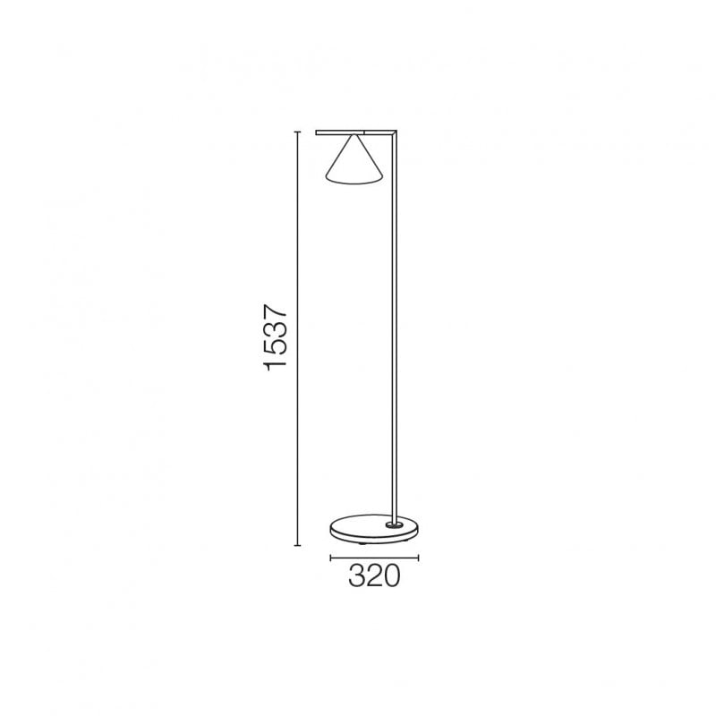 Specification image for Captain Flint LED Outdoor Floor Lamp