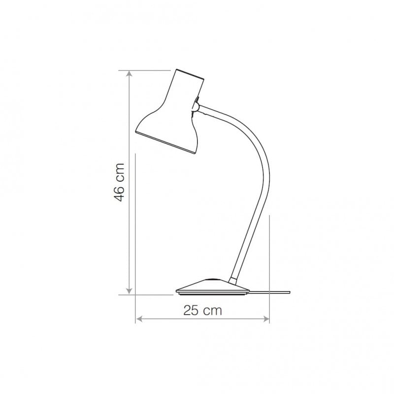 Specification image for Anglepoise Type 75 Mini Table Lamp
